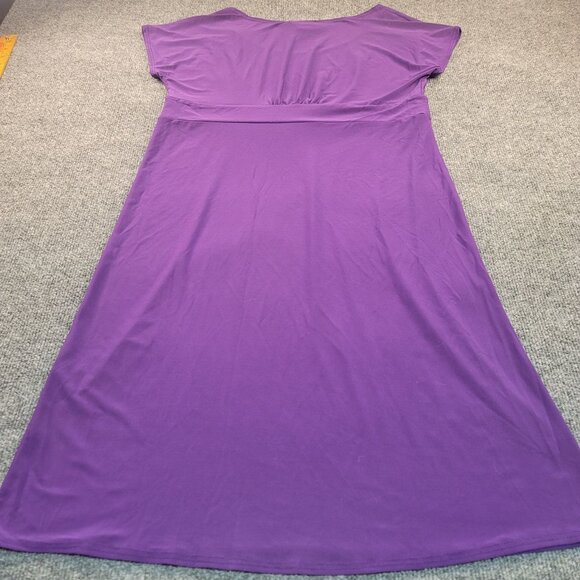ANTTHONY Original Medium Purple Knee Length Cap Sleeve Sheath Dress USA - Picture 3 of 10